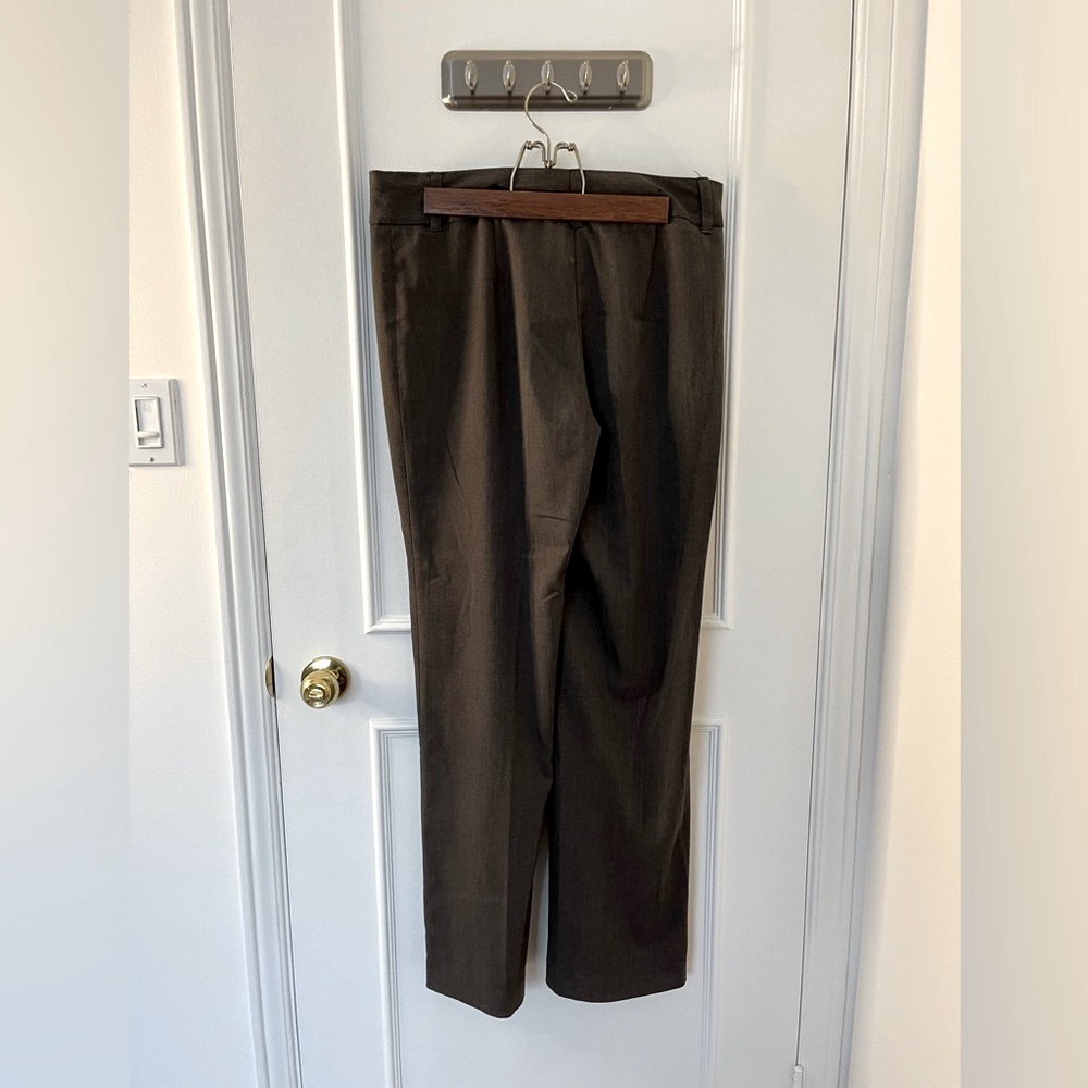 Kenneth Cole Grey Brown High Wasted Wide Leg Dress Pants Size 12 - Picture 7 of 8